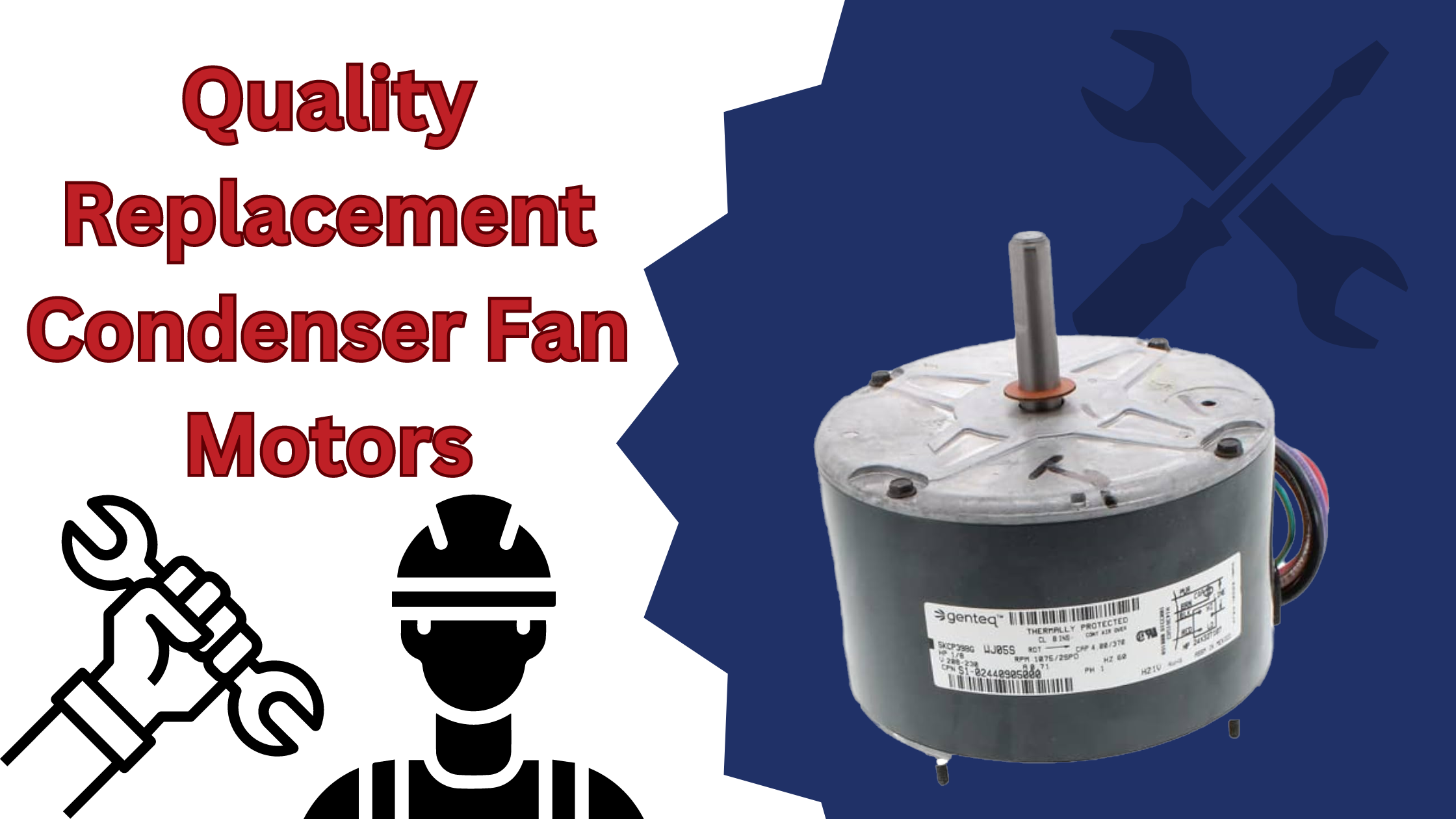 replacement condenser fan motors